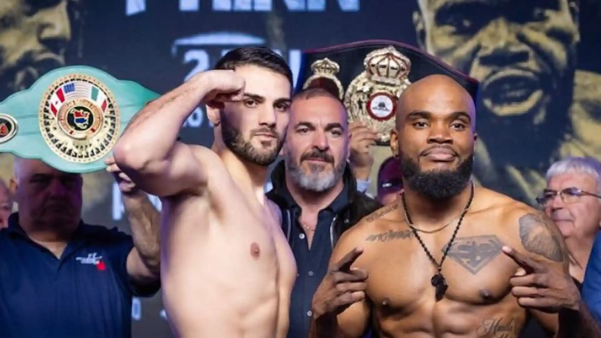 Erilk Bazinian and Shaquille Finn successfully passed the weigh-in.