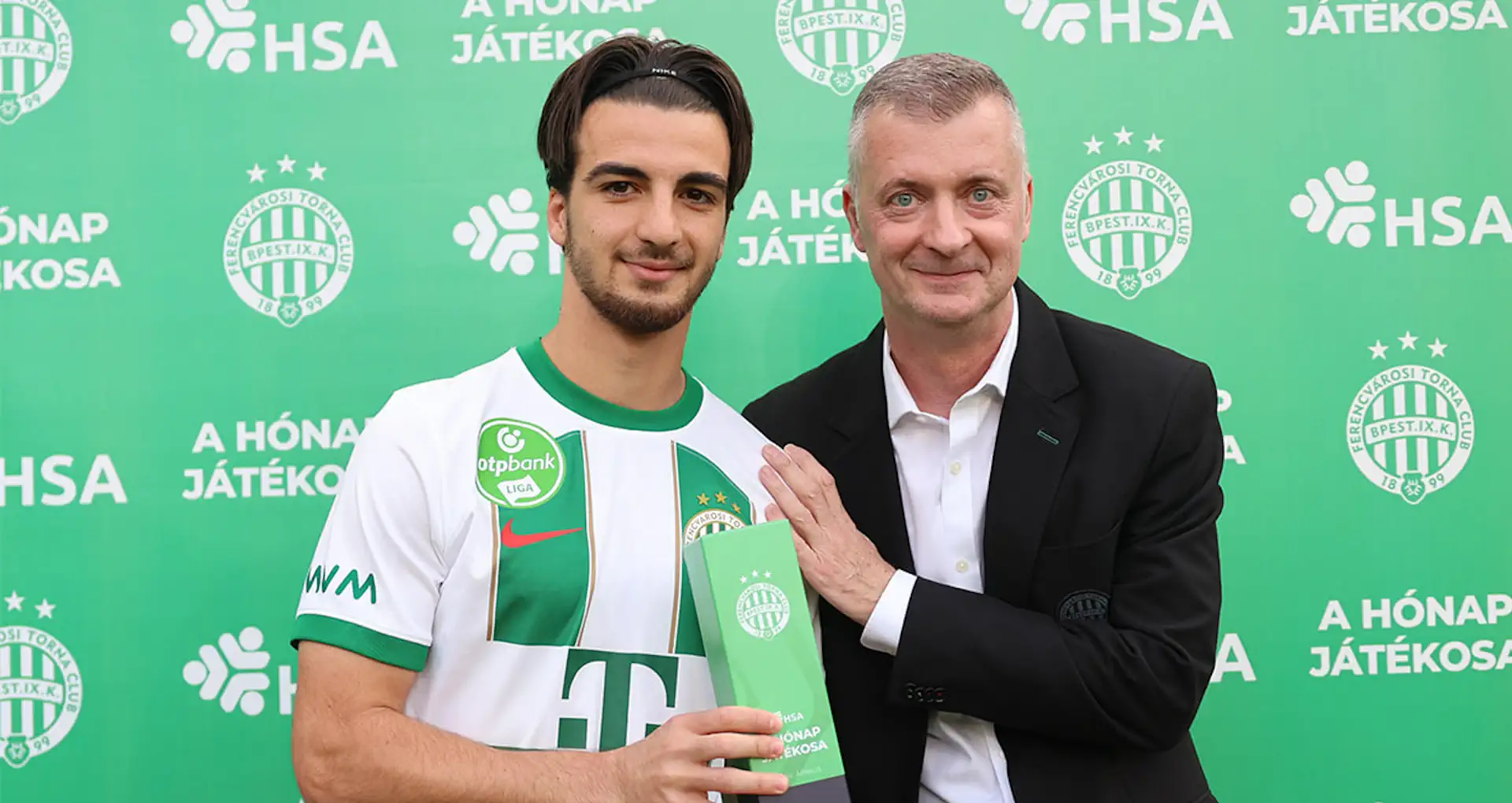 Edgar Sevikyan was recognised as Ferencvaros' best player in April