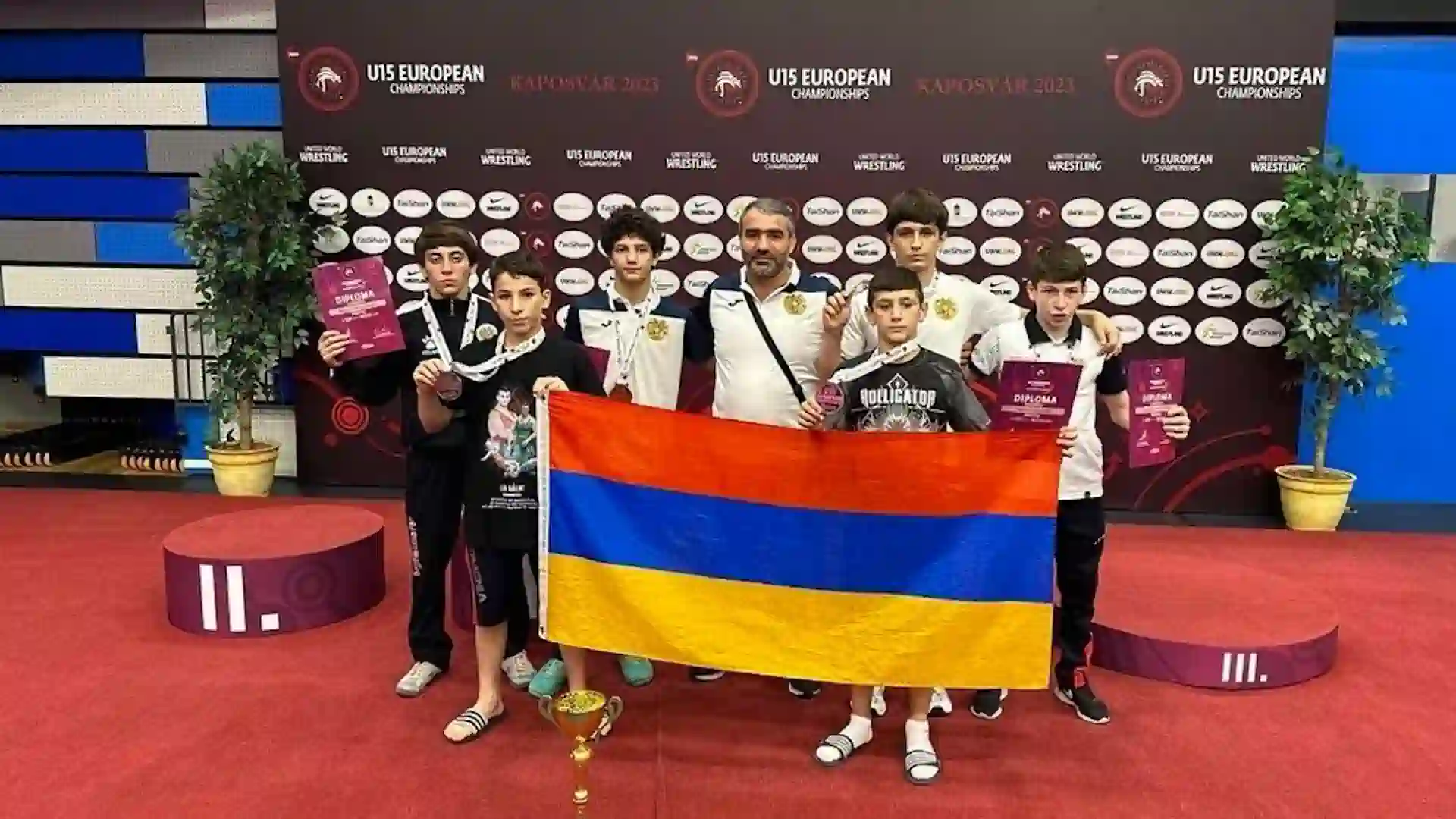 Состав сборной Армении по вольной борьбе на чемпионат Европы U15