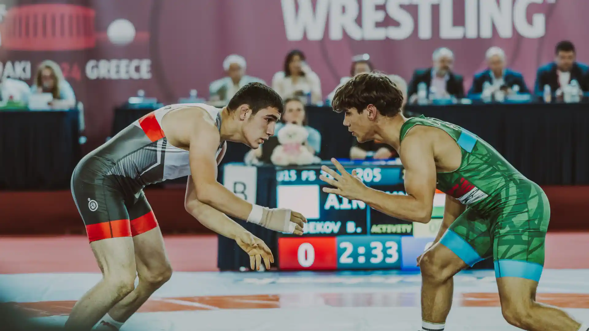 Final pairs of the European U-15 Greco-Roman Wrestling Championship