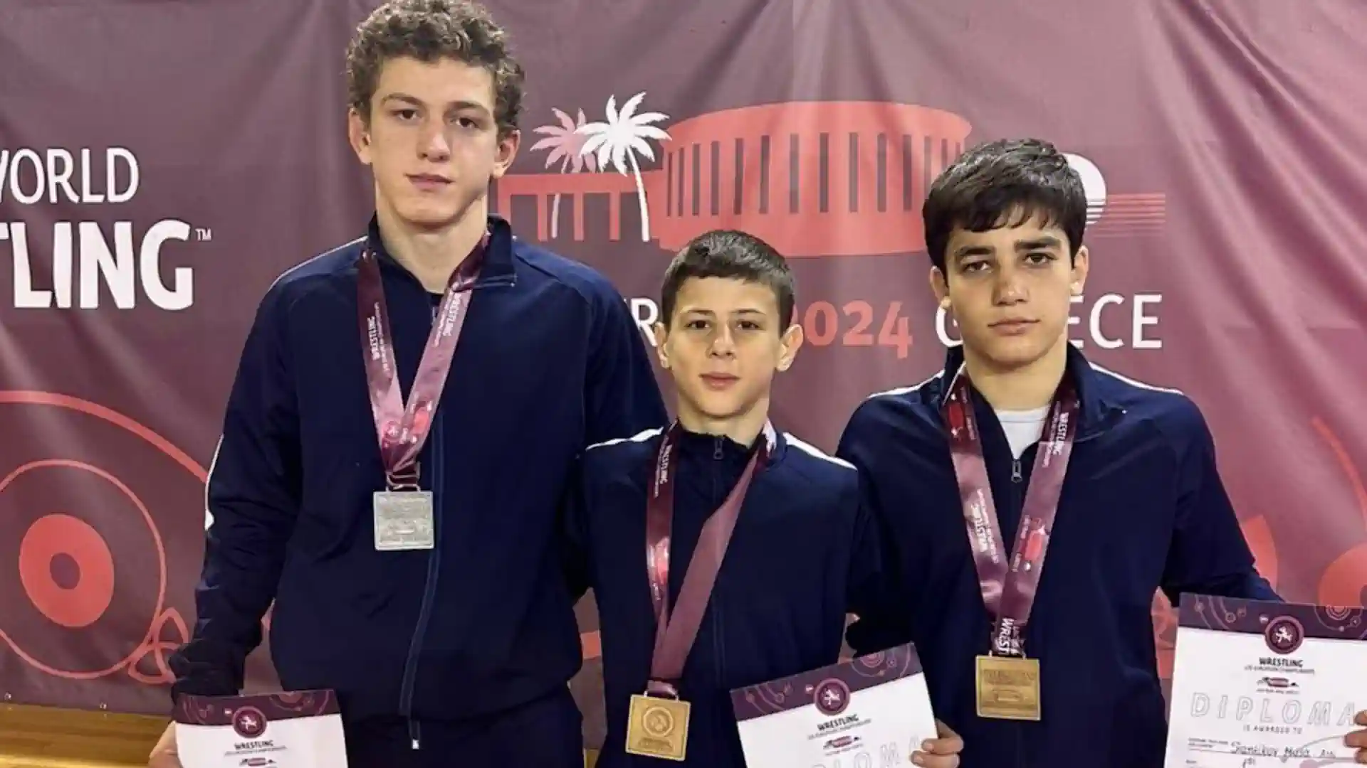 15 gold medals won by Russian athletes at the European U15 Wrestling Championship