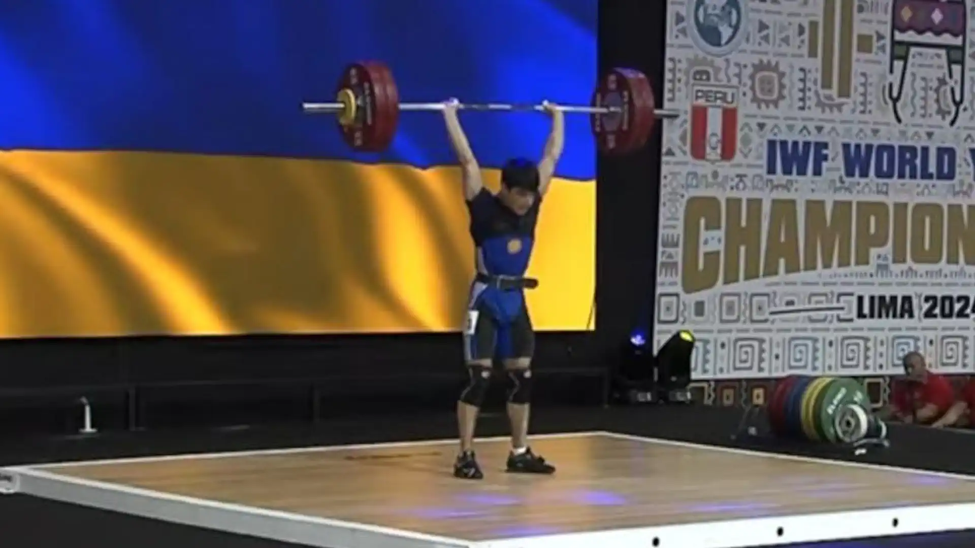 Hovhannes Hovhannesyan silver medalist of the Youth Weightlifting World Championships