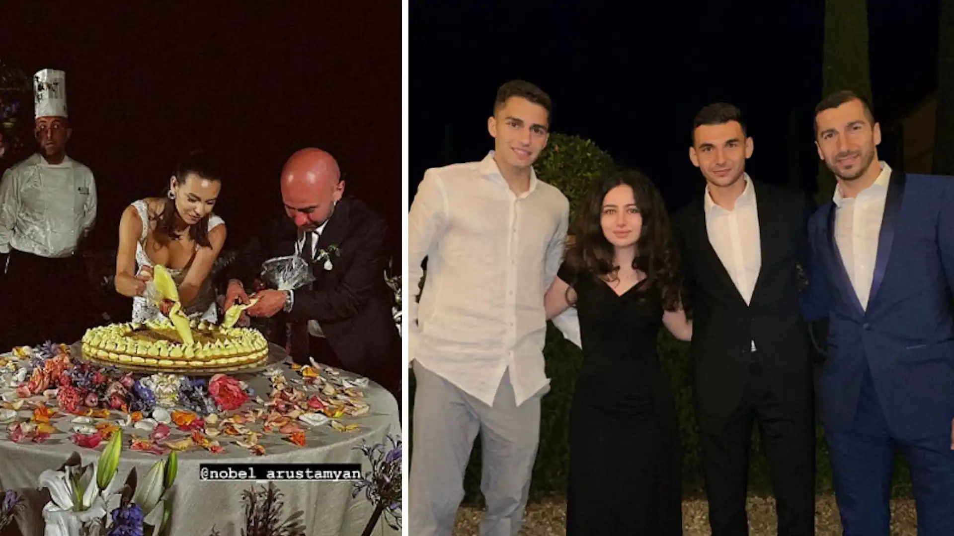 Spertsyan and Mkhitaryan attended the wedding of Nobel Arustamyan (photo and video)