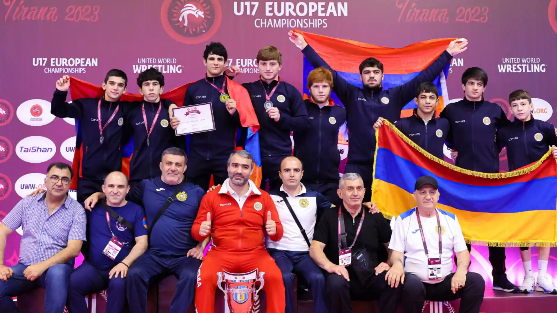 Composition of the Armenian national team for the U-17 and U-20 European Championships in freestyle and Greco-Roman wrestling