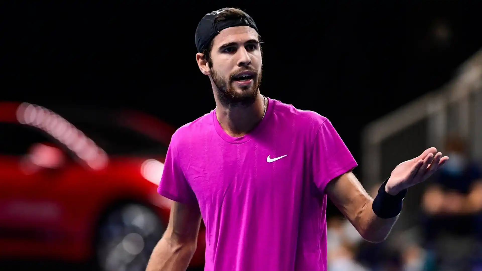 Karen Khachanov lost his first-round match at the tournament in London