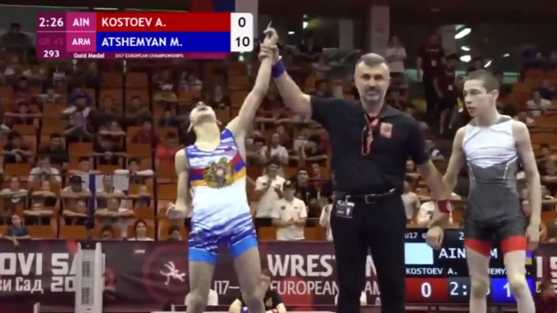 Marat Achemyan — European U17 Greco-Roman Wrestling Champion (video)