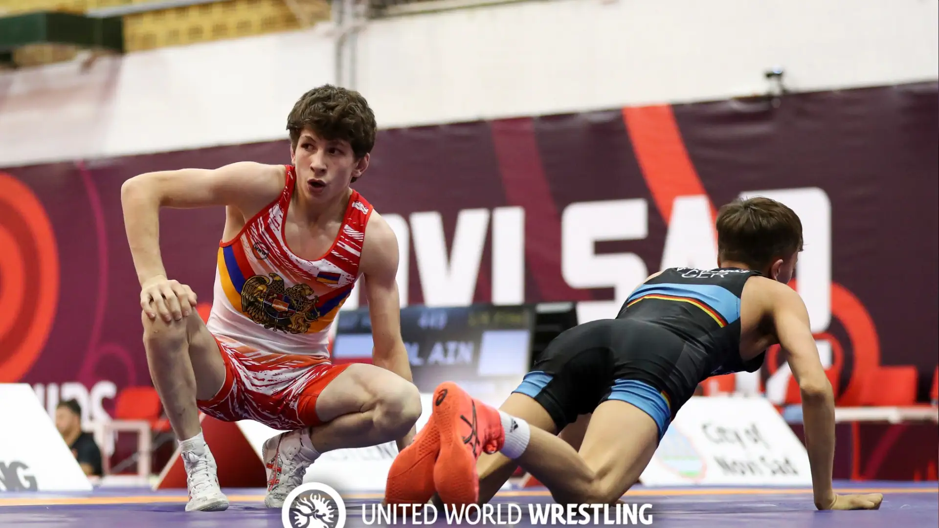 European Championship U-17 in freestyle wrestling. Final pairs