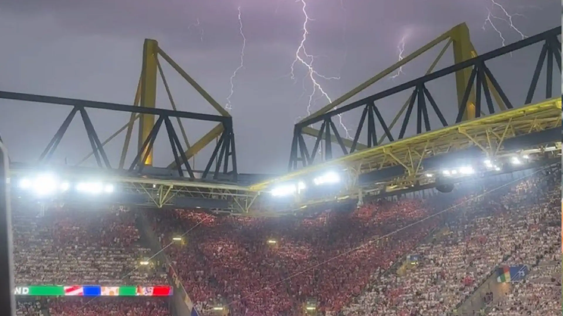 Denmark — Germany match interrupted due to thunderstorm