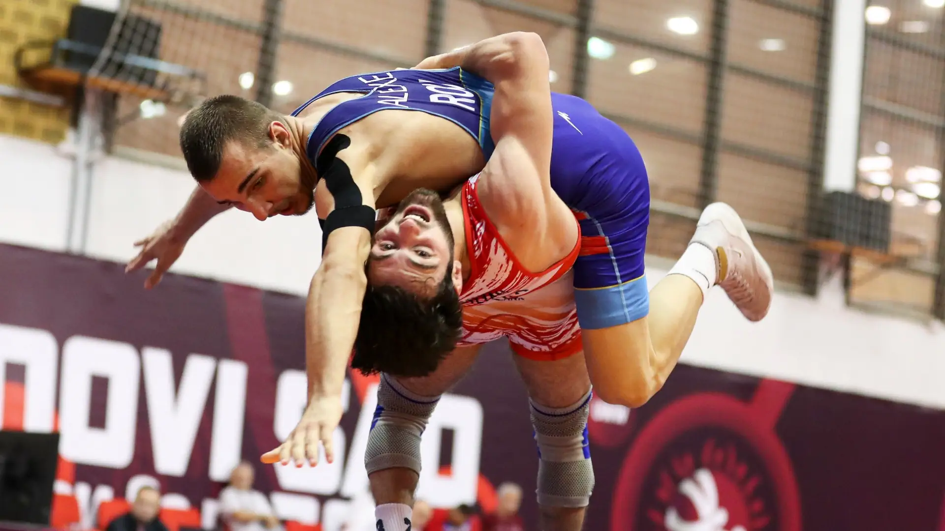 European Championship U-20 in Greco-Roman wrestling. Final pairs of the first day