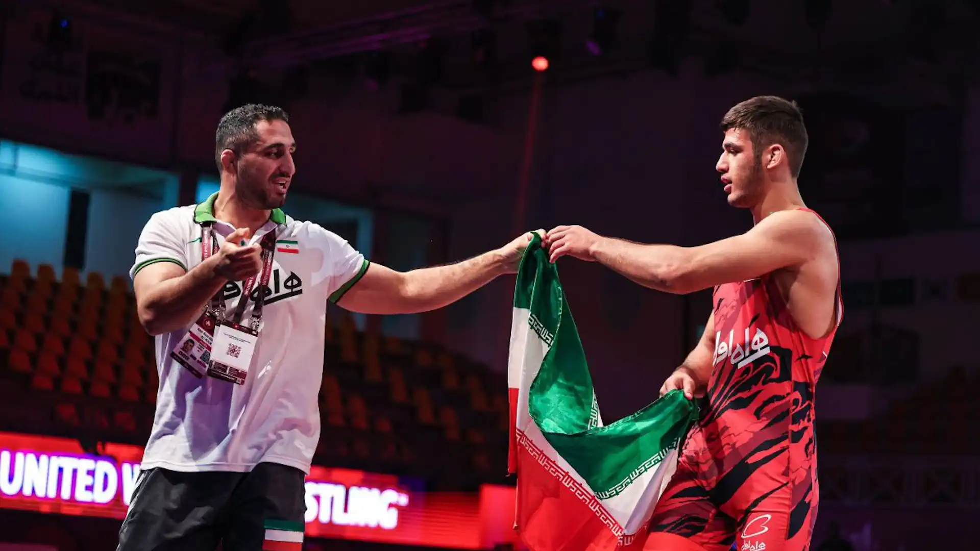 The Iranian national team is in first place in freestyle and Greco-Roman wrestling at the U20 Asian Championship