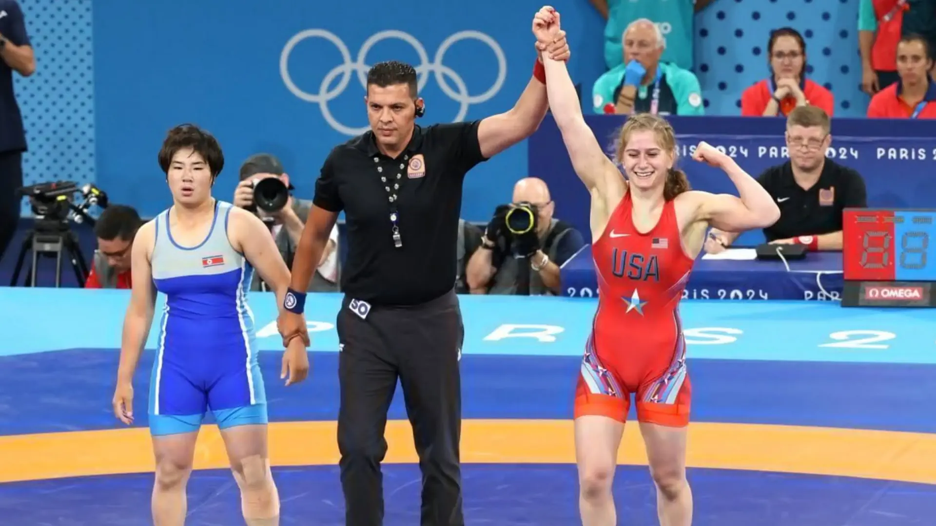 20-year-old athlete from the USA in the final of the Olympic Games in wrestling