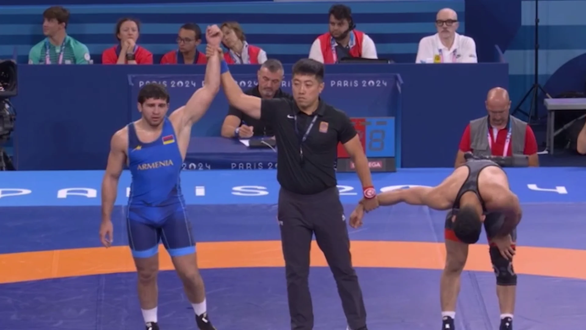 Malkhas Amoyan reached the semi-finals of the Olympic Games in Greco-Roman wrestling