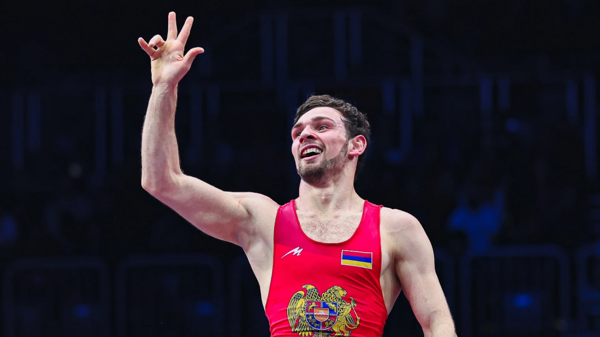 Arsen Harutyunyan begins his performance at the Olympic Games in freestyle wrestling today