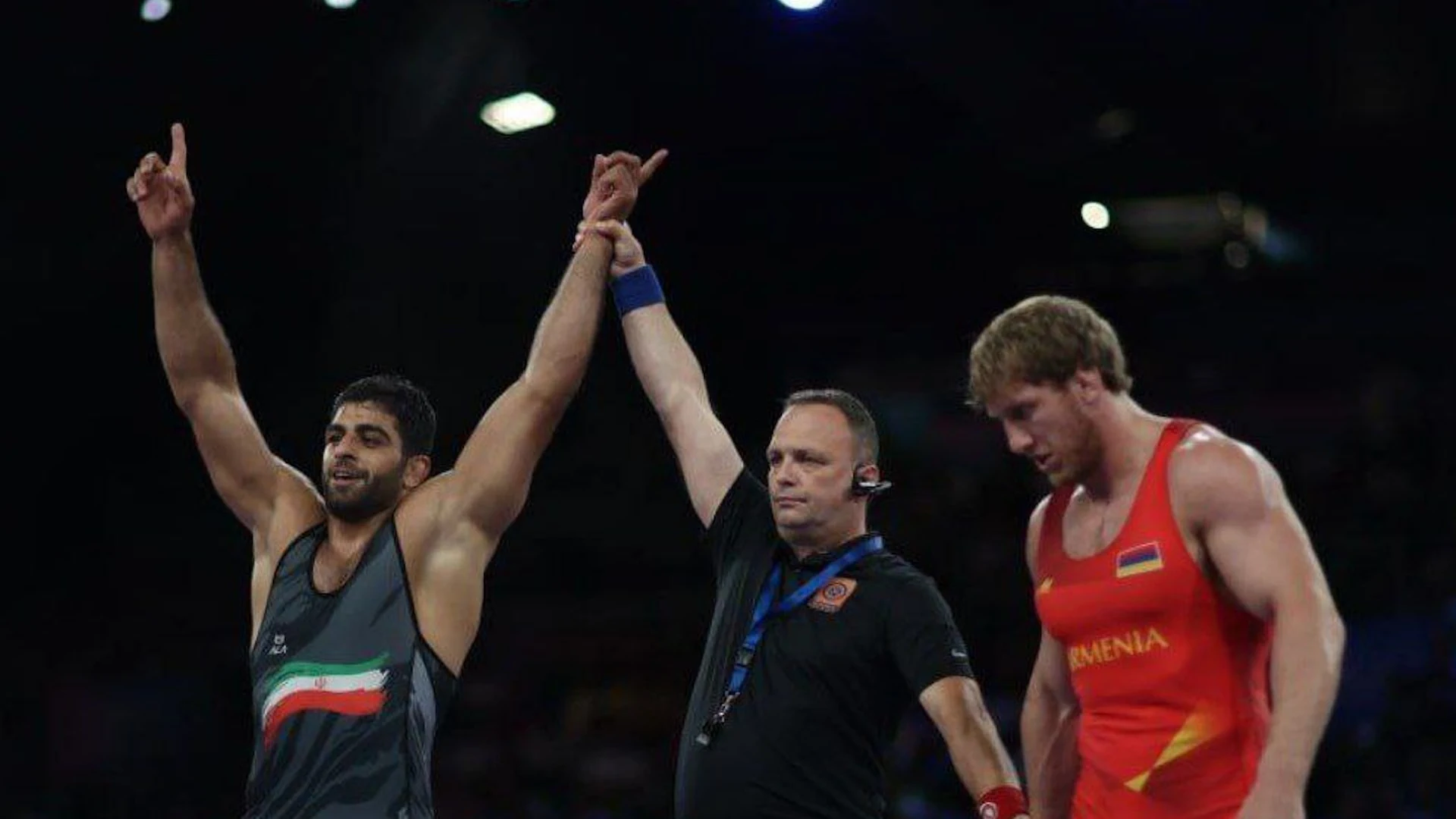 The Iranian team took first place in the team standings of the Olympic Games in Greco-Roman wrestling