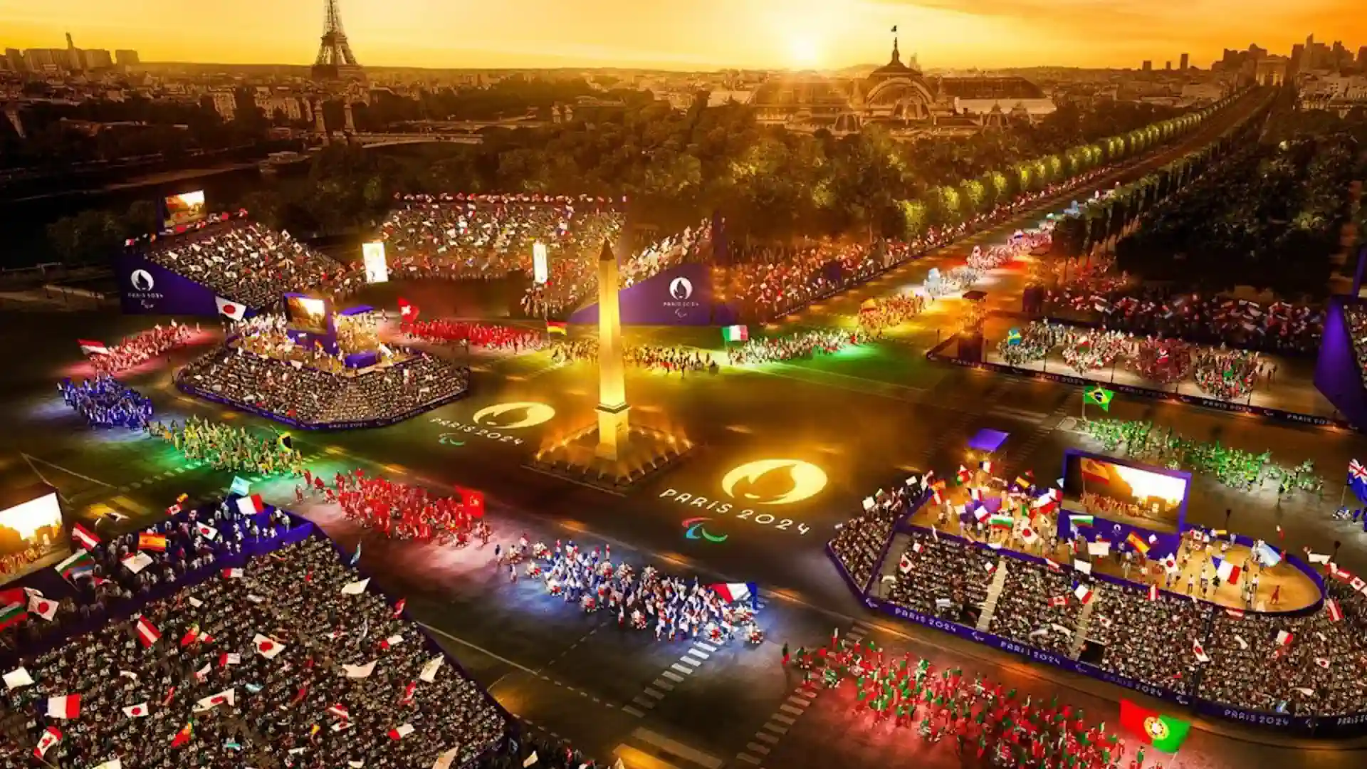 The closing ceremony of the 2024 Olympic Games. Online broadcast