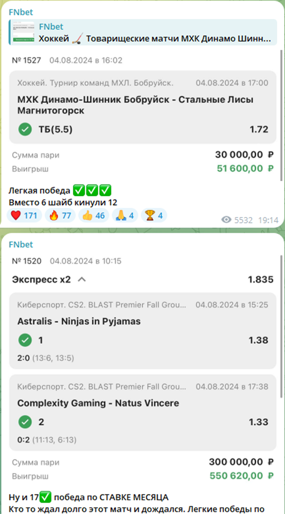 fnbet отзывы каппер телеграмм